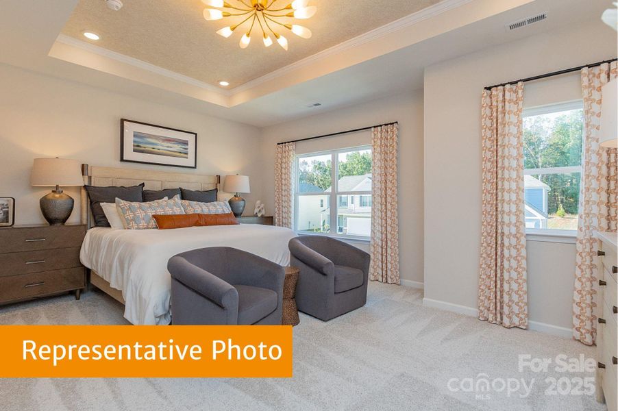 Furnished interior view inside a new home in Country Club Village, Salisbury (Image 2).
