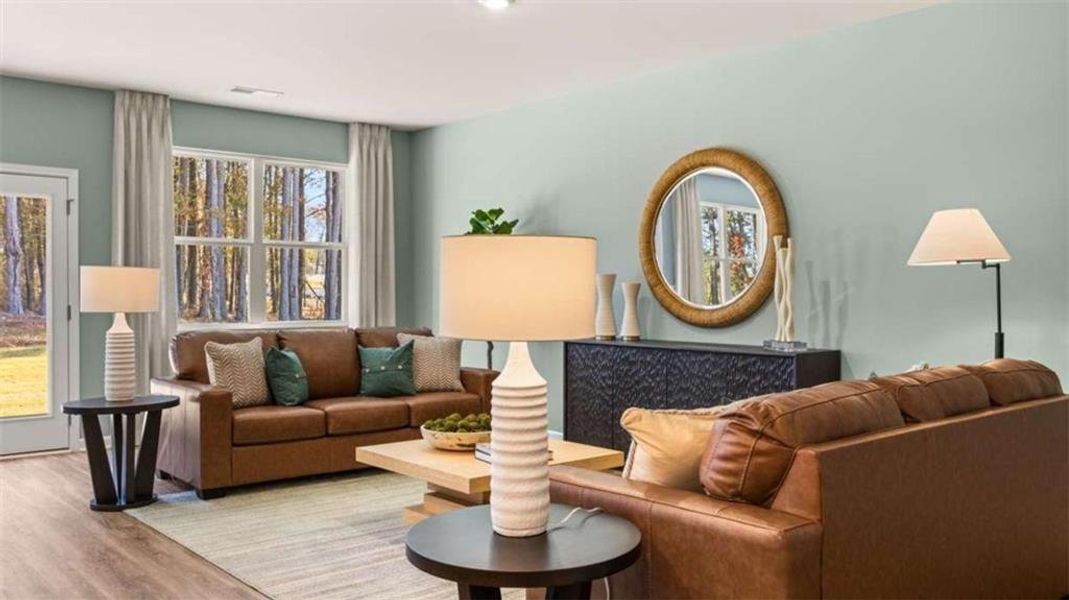 Furnished interior view inside a new home in Poplar Preserve, Newnan (Image 33).