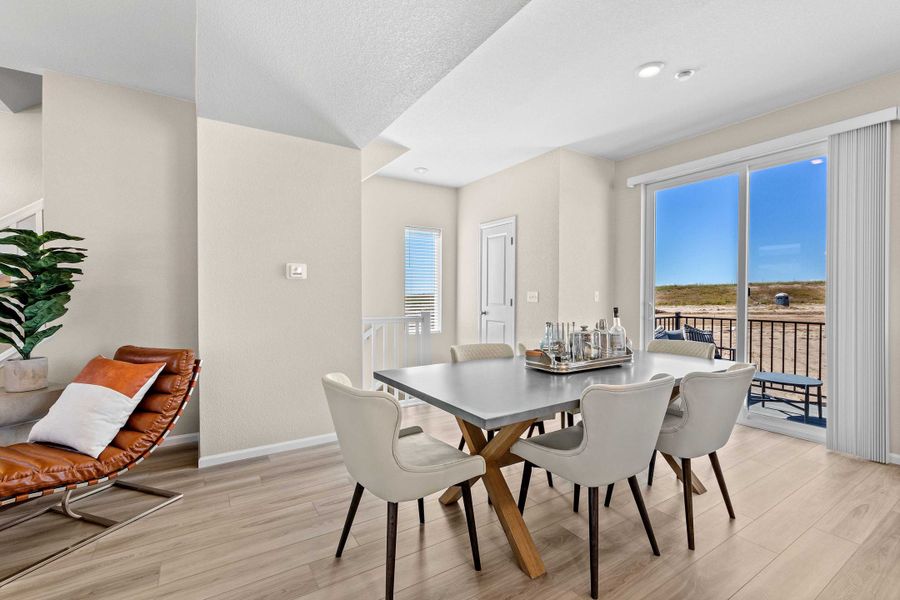 Furnished interior view inside a new home in Banning Lewis Ranch, Colorado Springs (Image 20). Furnished interior view inside a new home in Banning Lewis Ranch, Colorado Springs (Image 20).