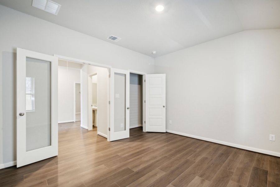 Game room in the Fitzhugh floorplan in a Meritage Homes community.