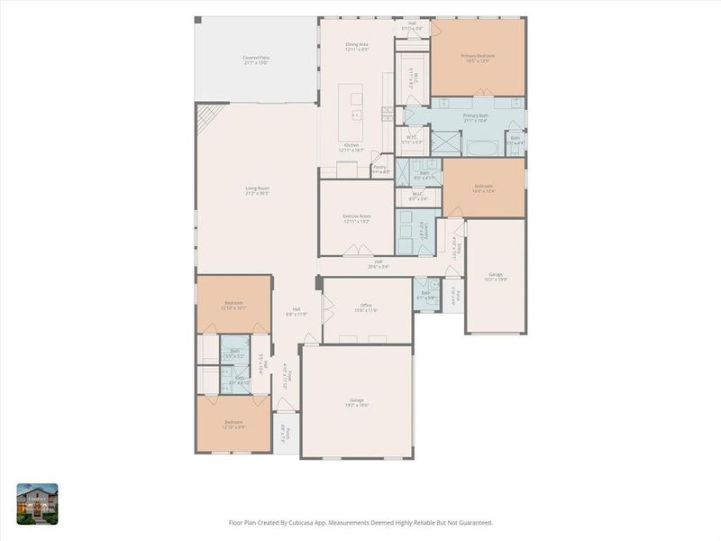 2D floor plan layout of this home in Sonoma Verde, McLendon-Chisholm, TX (Image 5).