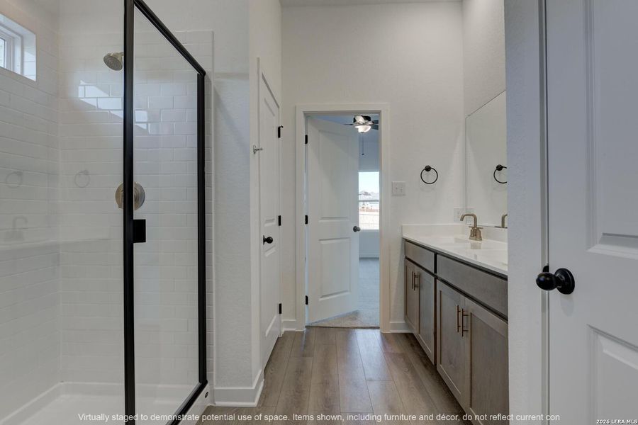 Furnished interior view inside a new home in Nopal Valley, San Antonio (Image 4).