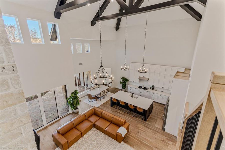 view from the stairway