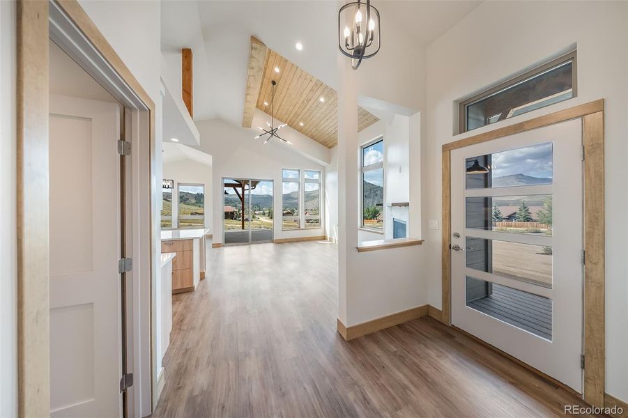 Furnished interior view inside a new home in , Hot Sulphur Springs (Image 7).