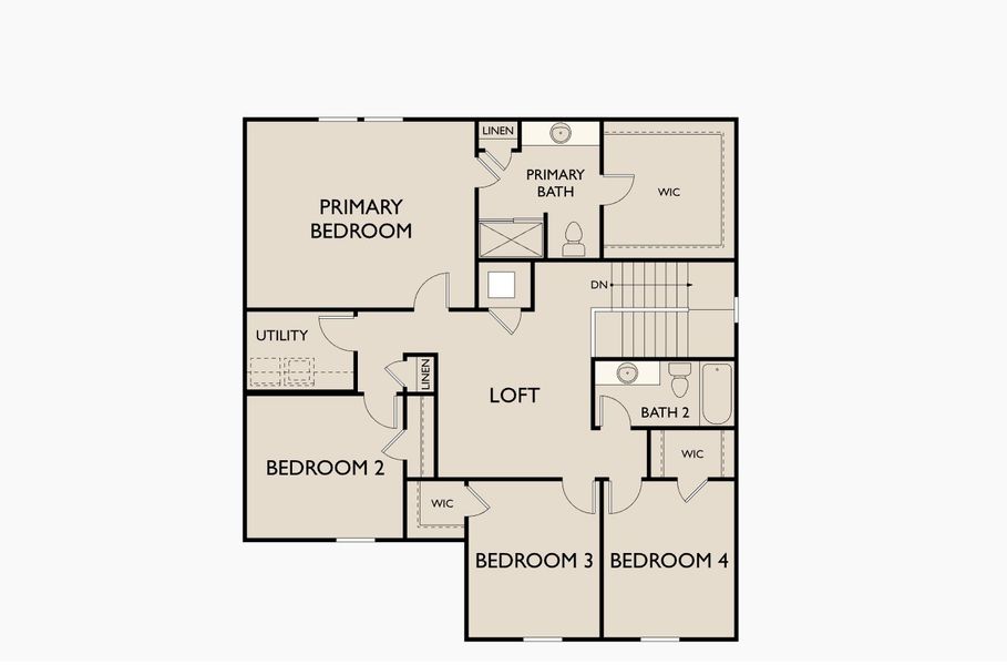 2D floor plan layout for the Splendor by Starlight Homes in Ashland, Angleton, TX (Image 4). 2D floor plan layout for the Splendor by Starlight Homes in Ashland, Angleton, TX (Image 4).