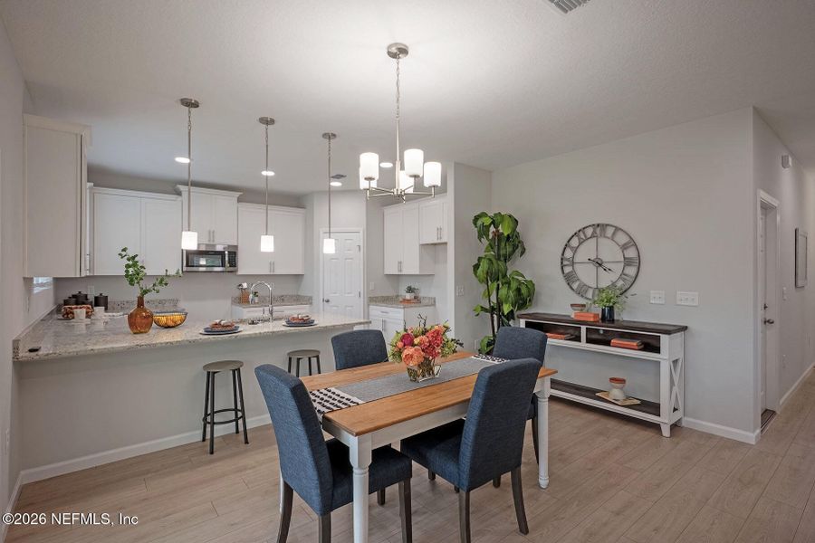 Furnished interior view inside a new home in , Jacksonville (Image 10).
