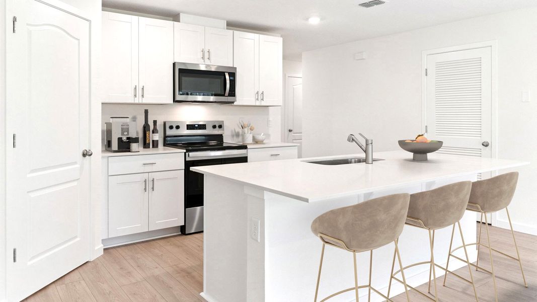 Furnished interior view inside a new home in Fountain View, Ormond Beach (Image 2).