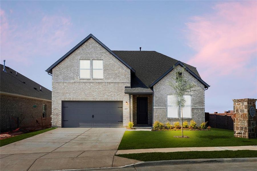 Front exterior of a new home in Creekside, Royse City, TX, highlighting curb appeal (Image 18). Front exterior of a new home in Creekside, Royse City, TX, highlighting curb appeal (Image 18).