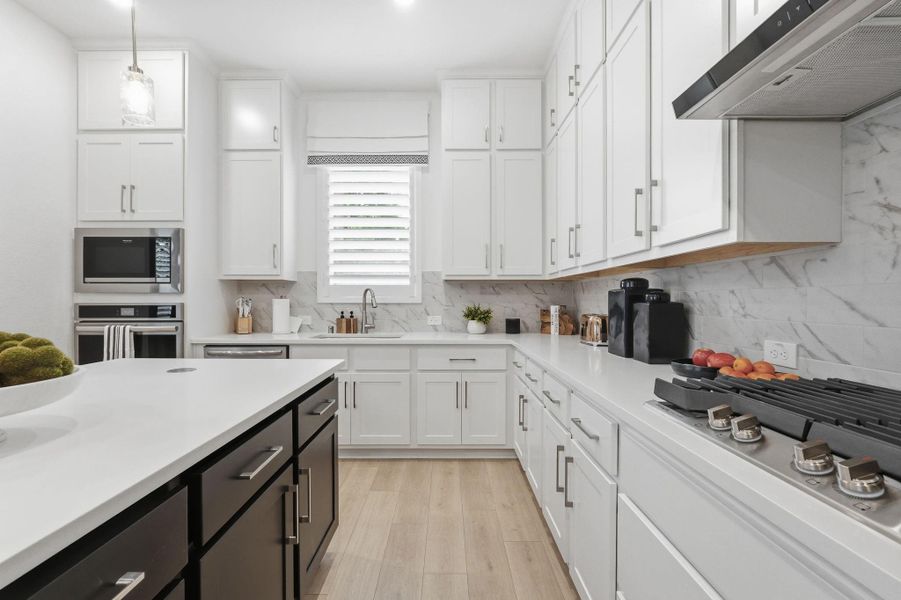 Furnished interior view inside a new home in Bridgeland Central, Cypress (Image 5).