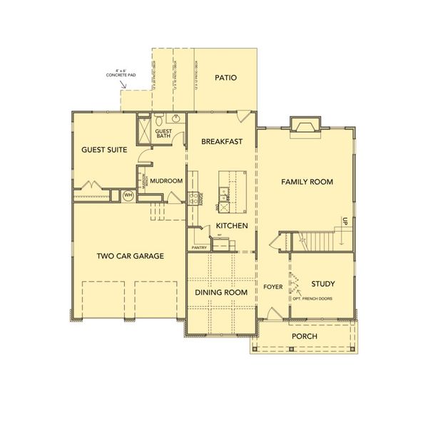 2D floor plan layout for the Ronald by Kerley Family Homes in Walters Creek, Douglasville, GA (Image 3). 2D floor plan layout for the Ronald by Kerley Family Homes in Walters Creek, Douglasville, GA (Image 3).