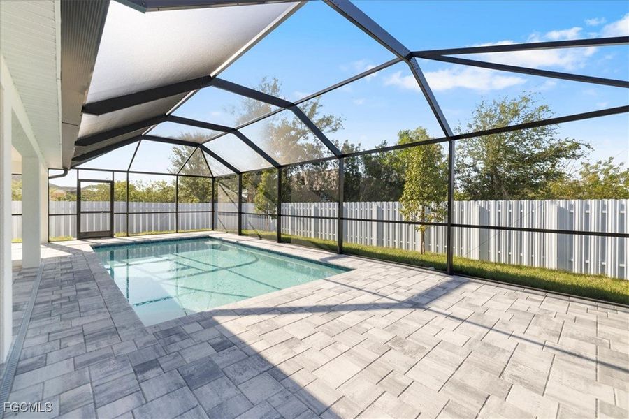 Exterior details and patio area of a home in Cape Coral, Cape Coral (Image 18). Exterior details and patio area of a home in Cape Coral, Cape Coral (Image 18).