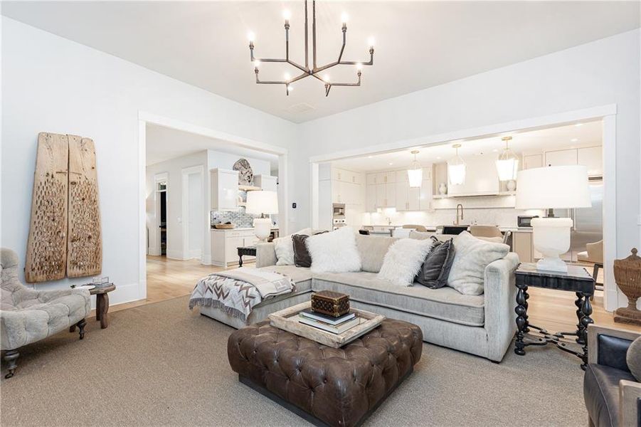 Furnished interior view inside a new home in , Marietta (Image 11).