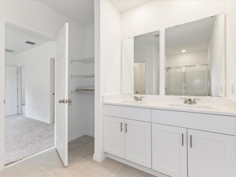 Primary bathroom in the Daphne floorplan at 2343 White Tail Street