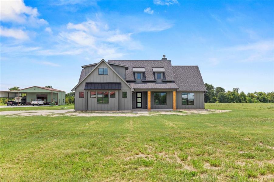 Front exterior of a new home in , Emory, TX, highlighting curb appeal (Image 24).