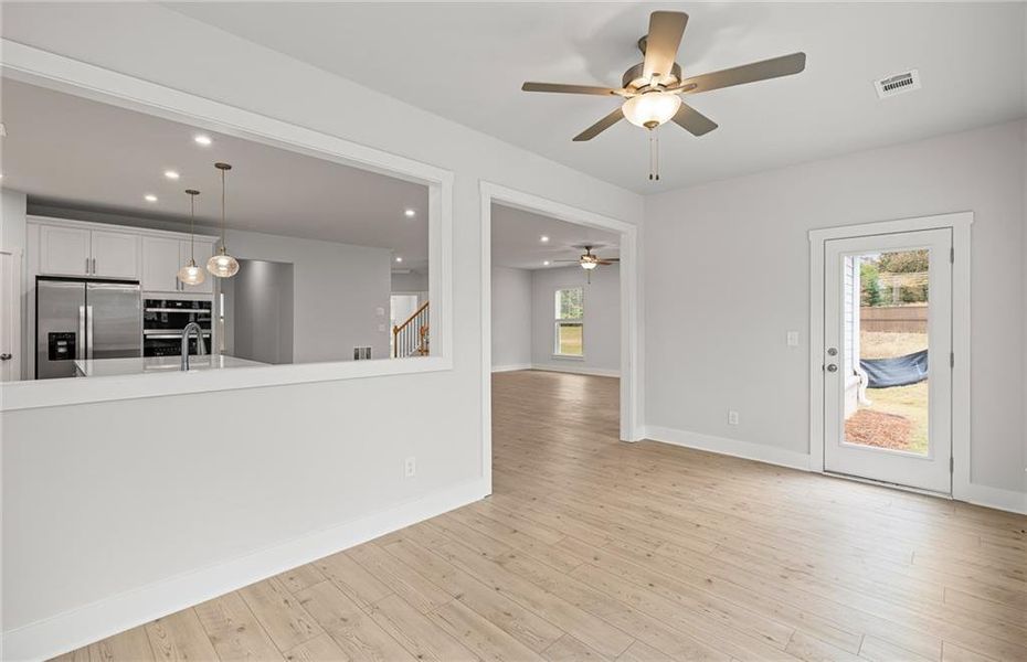 Spacious, unfurnished interior of a new home in Oakwood, Cumming (Image 24). Spacious, unfurnished interior of a new home in Oakwood, Cumming (Image 24).