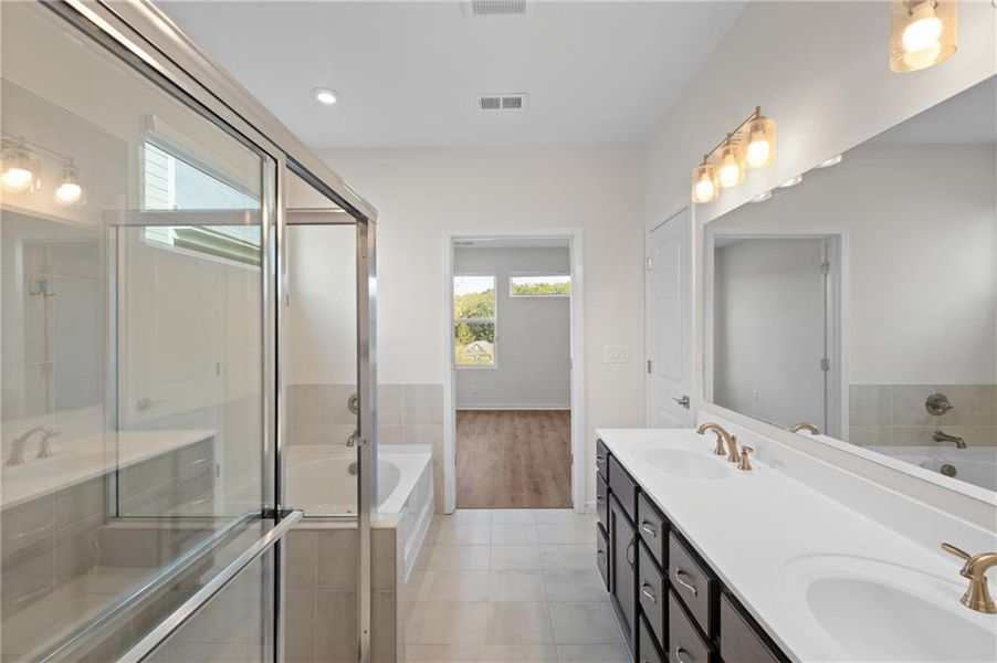 Furnished interior view inside a new home in , Braselton (Image 5). Furnished interior view inside a new home in , Braselton (Image 5).