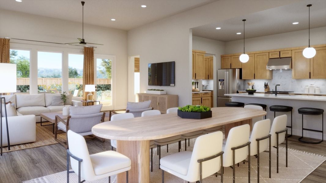 Representative furnished interior of a home built from the 4061 by Risewell Homes in Freedom at Anthem, Kyle (Image 5).