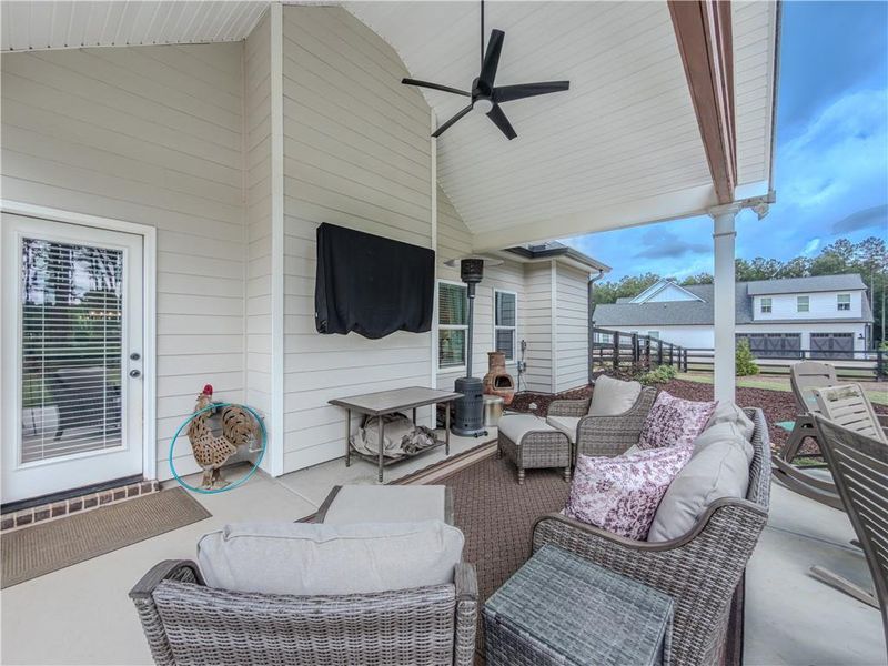 Exterior details and patio area of a home in , Good Hope (Image 4).
