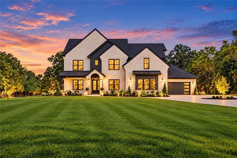 Front exterior of a new home in , Monroe, GA, highlighting curb appeal (Image 25).