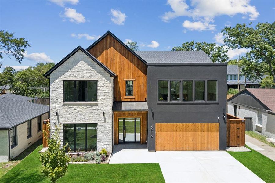 Front exterior of a new home in , Dallas, TX, highlighting curb appeal (Image 1).