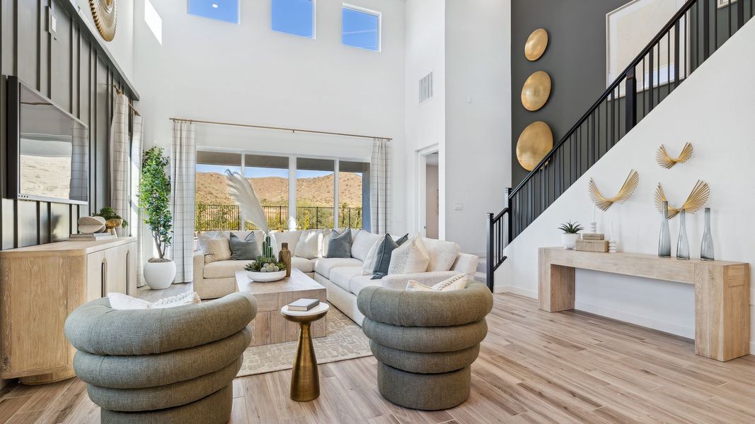 Representative furnished interior of a home built from the Apache by D.R. Horton in The Ridge at Stone Butte, Phoenix (Image 17).