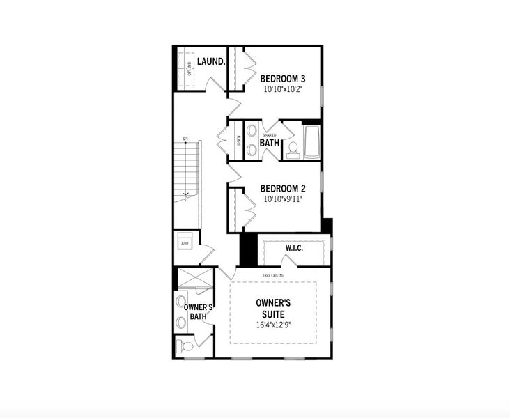2D floor plan layout for the Anna Maria by Mattamy Homes in Celebration - Island Village, Celebration, FL (Image 4). 2D floor plan layout for the Anna Maria by Mattamy Homes in Celebration - Island Village, Celebration, FL (Image 4).