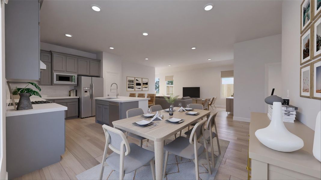 Furnished interior view inside a new home in Oakberry Trails, Waller (Image 18).