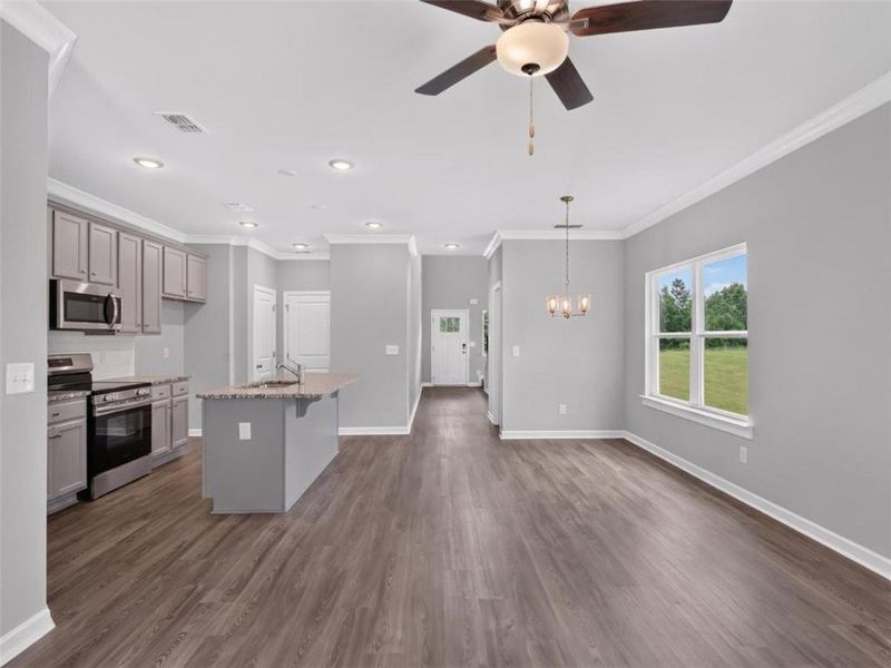 Spacious, unfurnished interior of a new home in High Shoals, Dallas (Image 24). Spacious, unfurnished interior of a new home in High Shoals, Dallas (Image 24).