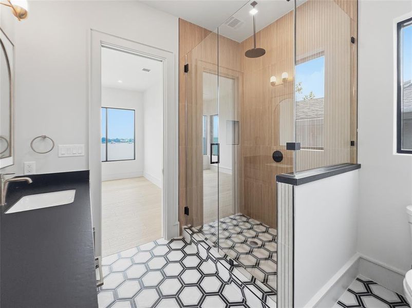 Furnished interior view inside a new home in , Graford (Image 11).