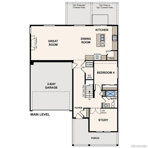 2D floor plan layout of this home in , Aurora, CO (Image 3).