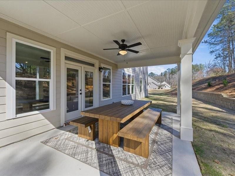 Exterior details and patio area of a home in Ford Landing, Acworth (Image 28).