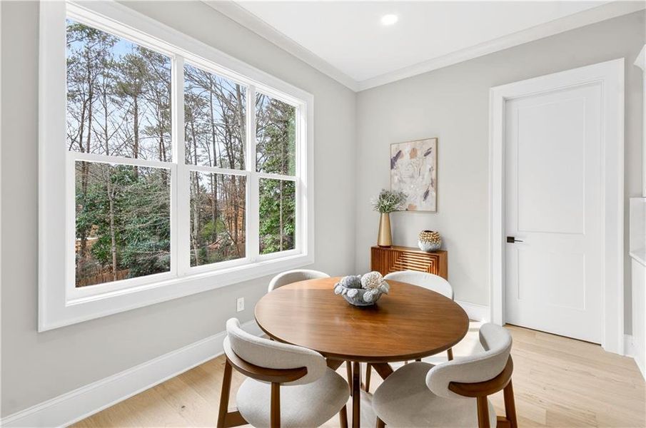 Furnished interior view inside a new home in , Atlanta (Image 17). Furnished interior view inside a new home in , Atlanta (Image 17).