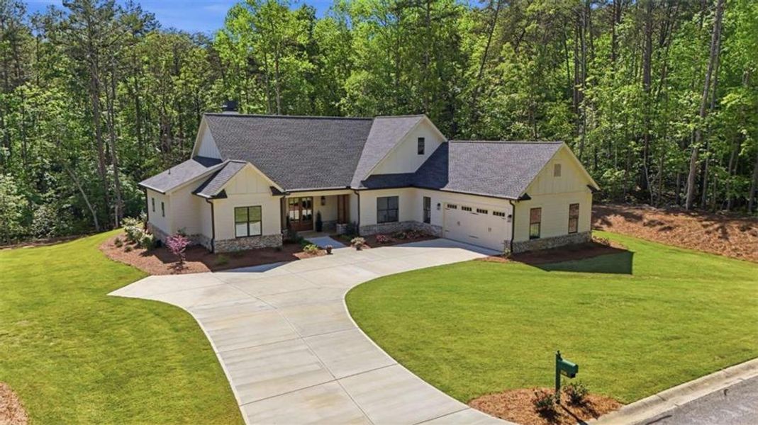 Front exterior of a new home in , Clarkesville, GA, highlighting curb appeal (Image 33).