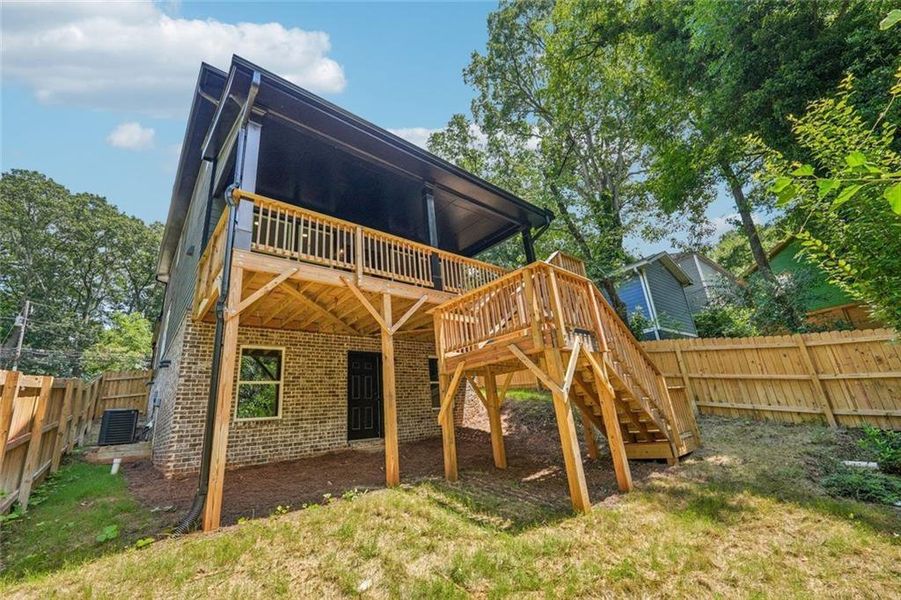 Exterior details and patio area of a home in , Atlanta (Image 4). Exterior details and patio area of a home in , Atlanta (Image 4).