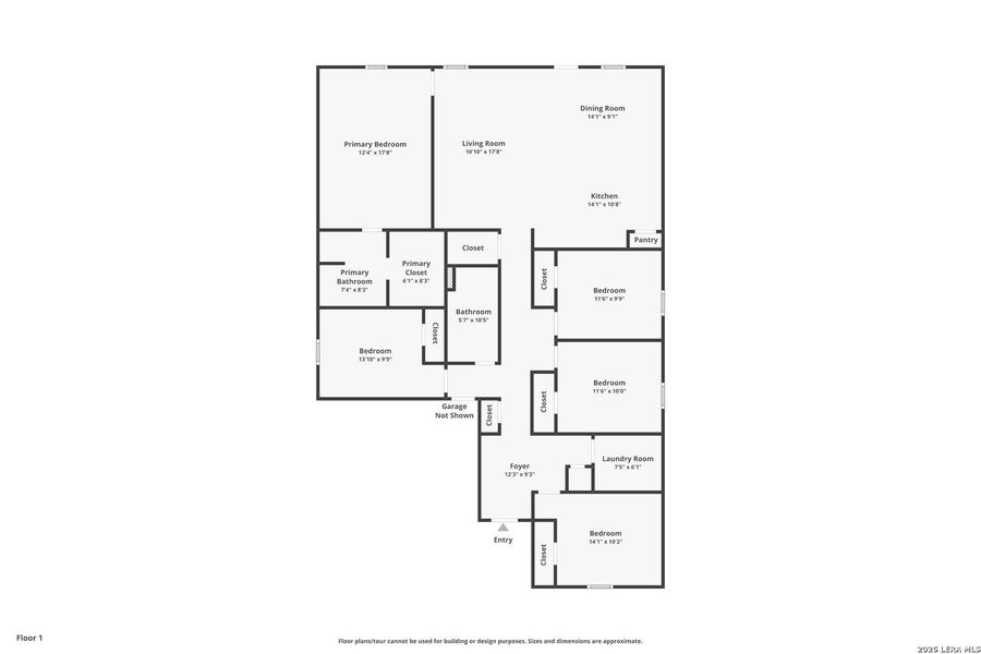 2D floor plan layout of this home in Navarro Fields, Seguin, TX (Image 3).