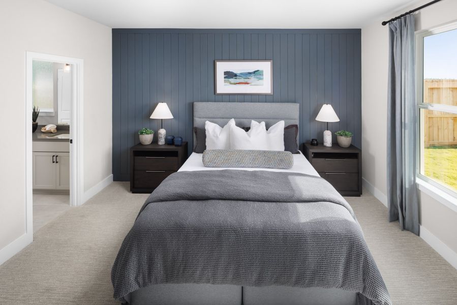 Representative furnished interior of a home built from the Baylee by New Home Co. in The Cottages Collection at Oakberry Trails, Waller (Image 6). Representative furnished interior of a home built from the Baylee by New Home Co. in The Cottages Collection at Oakberry Trails, Waller (Image 6).