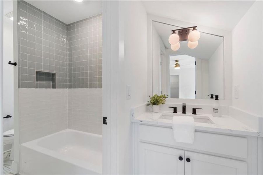 Furnished interior view inside a new home in , Atlanta (Image 14).