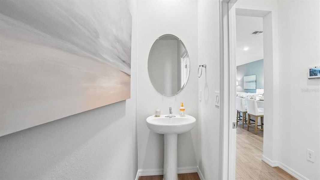 Furnished interior view inside a new home in Sanctuary at Citrus Park Townhomes, Tampa (Image 27).