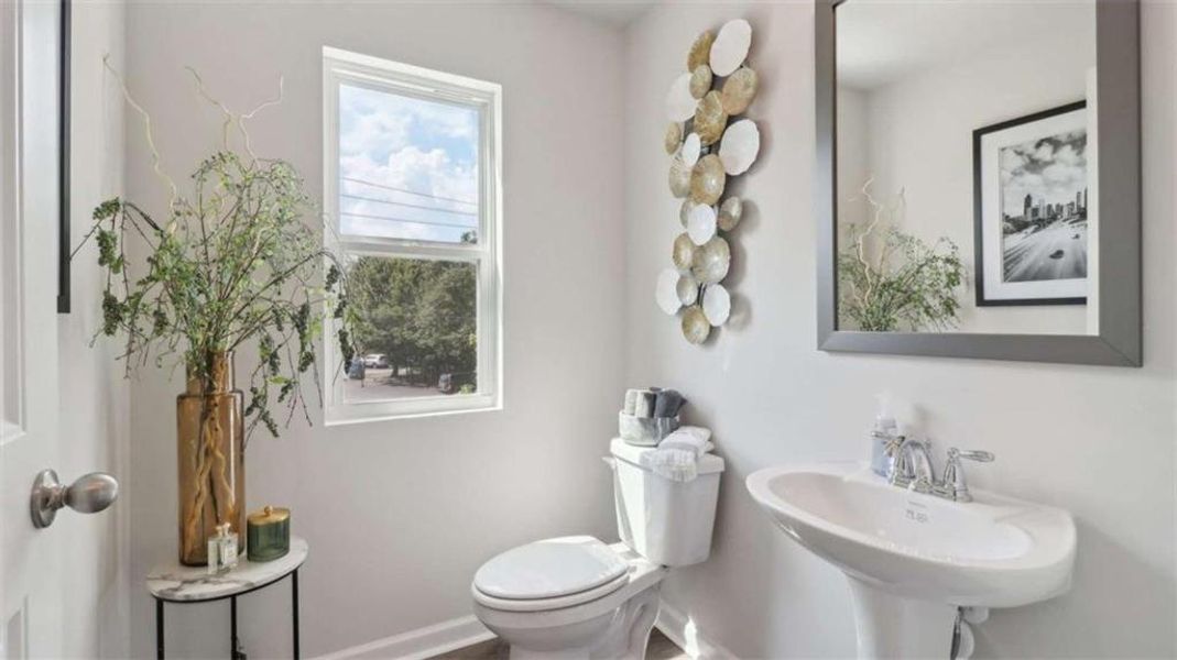 Furnished interior view inside a new home in Townes at Asbury, Hapeville (Image 26).