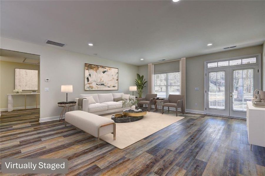 Furnished interior view inside a new home in , Atlanta (Image 13). Furnished interior view inside a new home in , Atlanta (Image 13).
