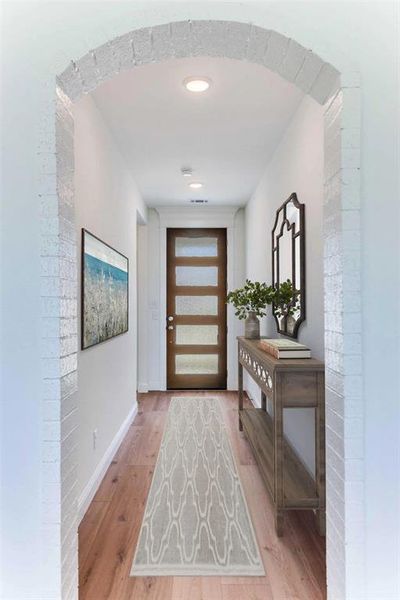 Furnished interior view inside a new home in Courts of Bonnie Brae, Denton (Image 4).