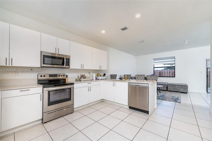 Furnished interior view inside a new home in , Miami (Image 6).