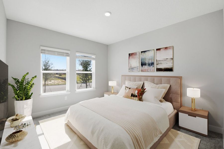 Representative furnished interior of a home built from the Cumberland by Taylor Morrison in Harvest at Ovation, Winter Garden (Image 12).
