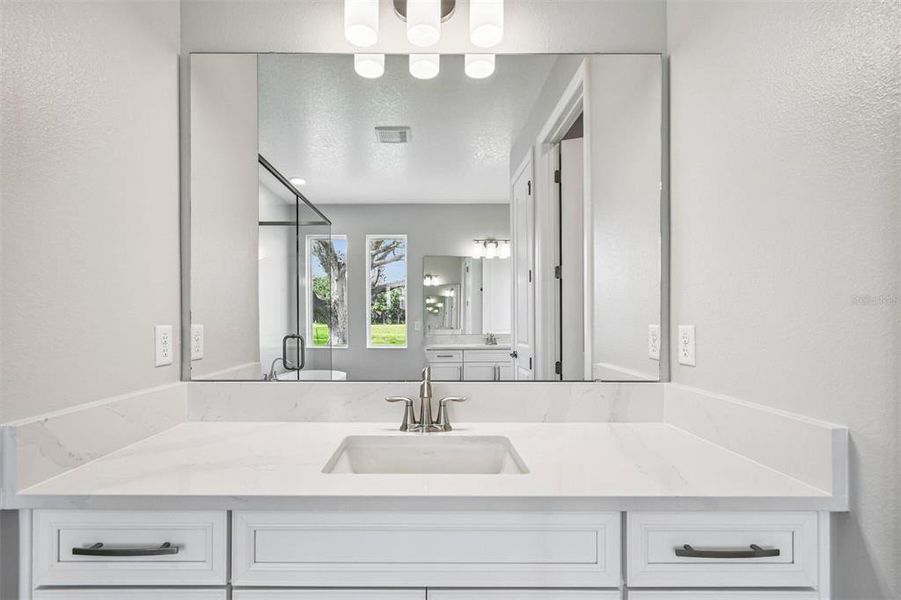 Furnished interior view inside a new home in Solace at Corner Lake, Orlando (Image 18).