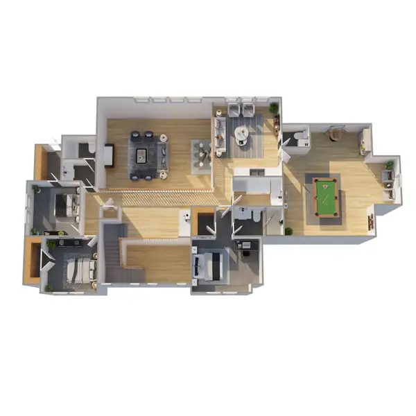 2D floor plan layout for the Denali by Cope Homes in Capitol Hill, Anna, TX (Image 5). 2D floor plan layout for the Denali by Cope Homes in Capitol Hill, Anna, TX (Image 5).