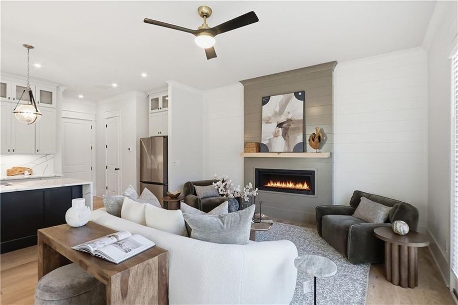 Furnished interior view inside a new home in , Braselton (Image 17). Furnished interior view inside a new home in , Braselton (Image 17).