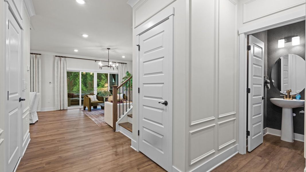 Representative furnished interior of a home built from the Pelham by DRB Homes in Station Pointe, Angier (Image 7).