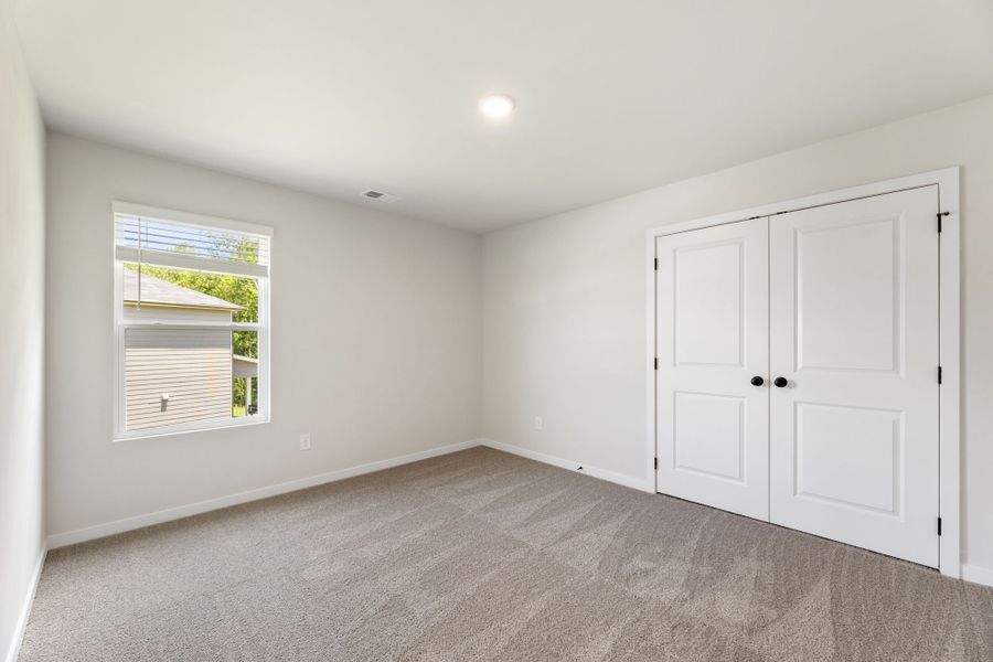 A room with white doors. A room with white doors.