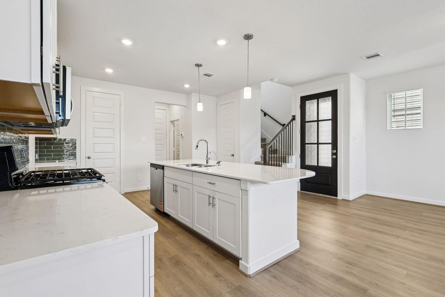 Furnished interior view inside a new home in Parkway Commons - City Series, Missouri City (Image 9).