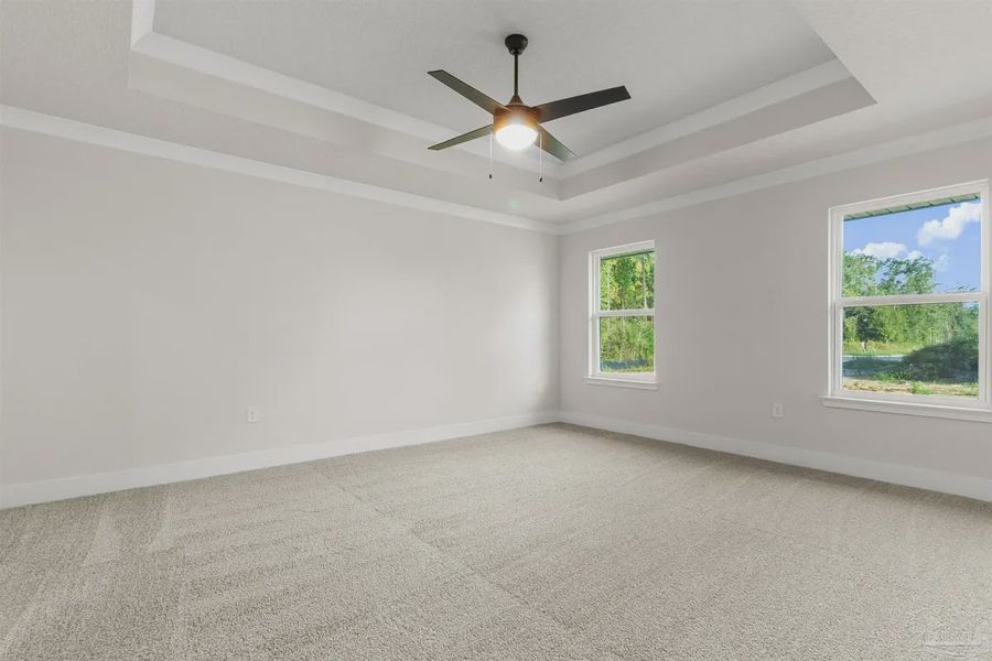 Spacious, unfurnished interior of a new home in Pecan Valley, Cantonment (Image 11). Spacious, unfurnished interior of a new home in Pecan Valley, Cantonment (Image 11).
